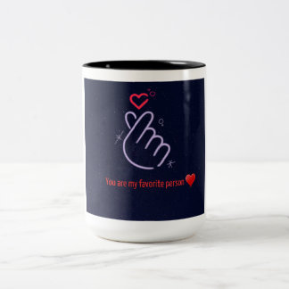 "Vous êtes ma personne préférée" Mug en céramique