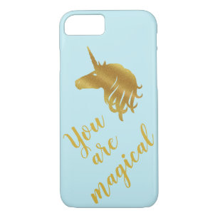 Vous êtes Magic Gold & Blue Coque