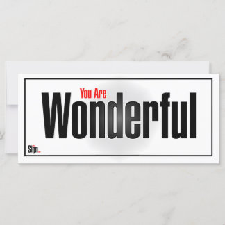 Vous êtes merveilleux