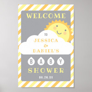 Vous Êtes Mon Baby shower Sunshine Affiche de bien
