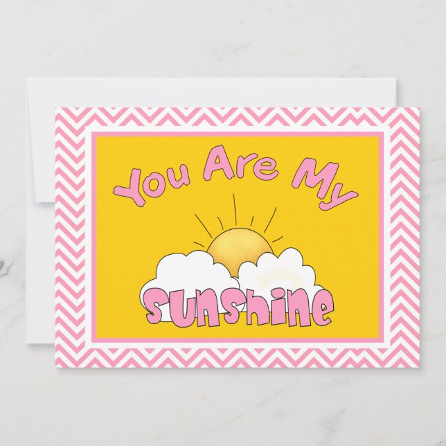 Vous Êtes Mon Baby shower Sunshine Invitation (Devant)