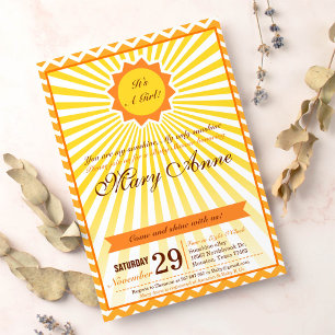 Vous êtes mon Baby shower Sunshine Invitation