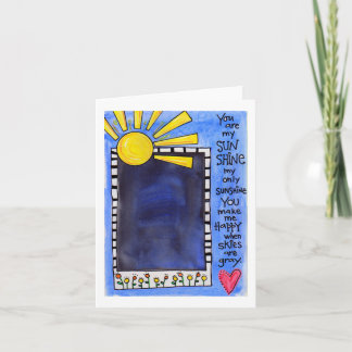 Vous êtes mon carte pour notes Sunshine
