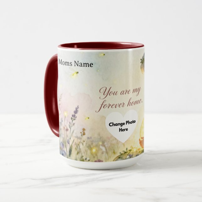 Vous êtes mon chez-moi pour toujours | Mug céramiq (Devant gauche)