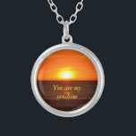 Vous êtes mon collier de soleil<br><div class="desc">Cette belle citation avec cette image du coucher du soleil que j'ai pris, gagnera son coeur.</div>