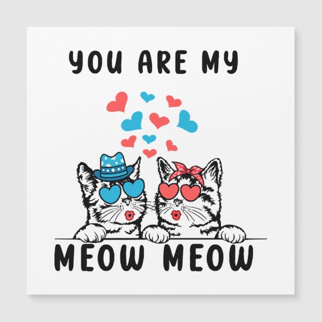 Vous êtes mon couple de chat Meow Meow pour la Sai (Devant)