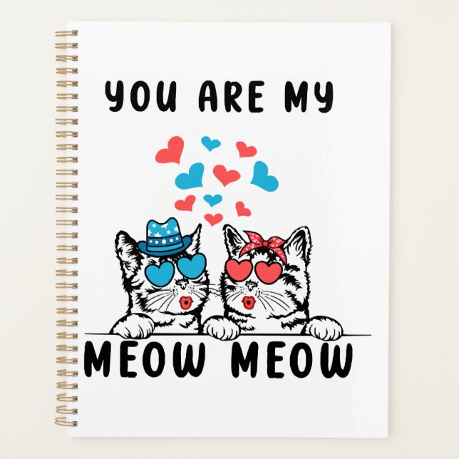 Vous êtes mon couple de chat Meow Meow pour la Sai (Devant)