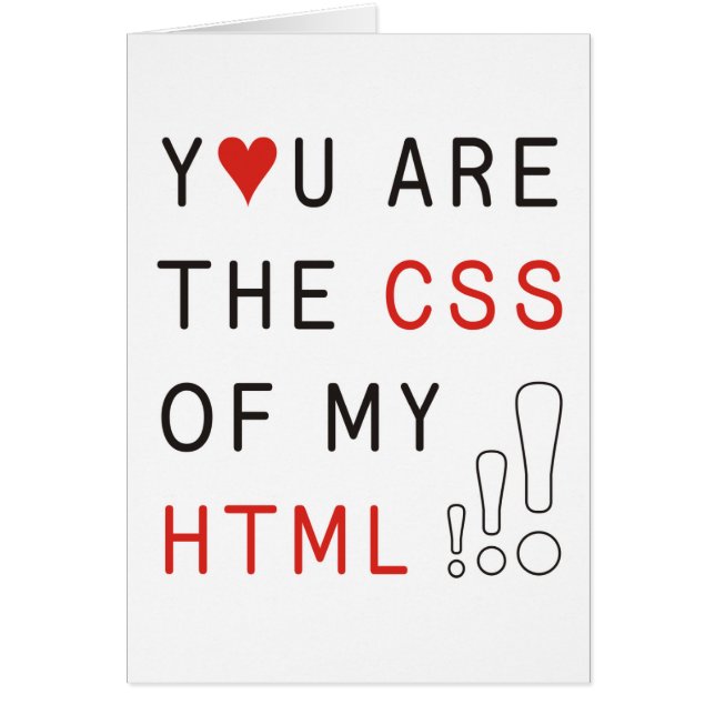 Vous êtes mon CSS (Devant)