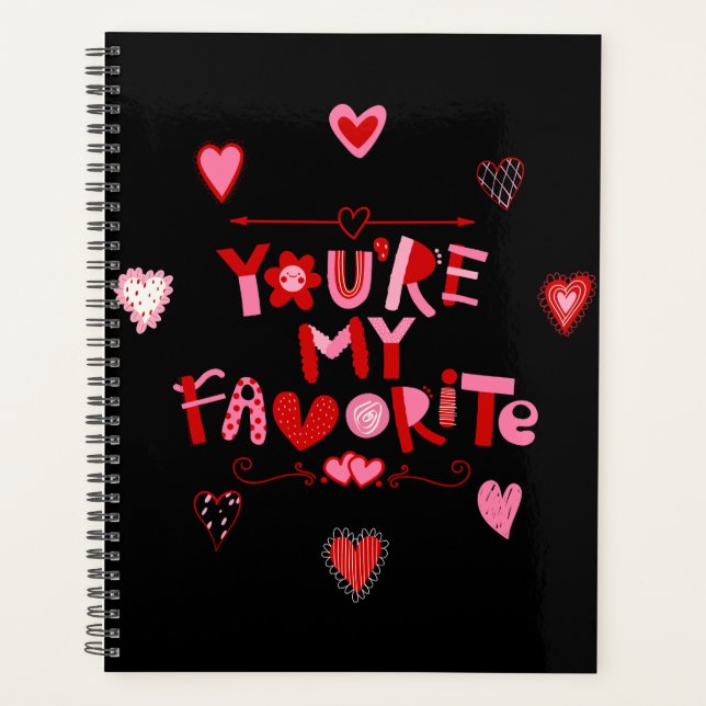 Vous êtes mon favori Valentine Calendrier Planner (Devant)