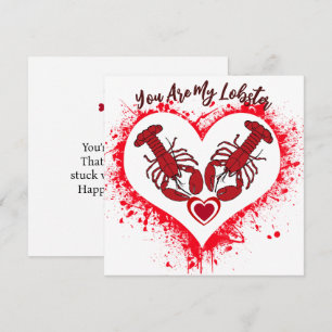 Vous Êtes Mon Homard Funny Love Anniversaire Carte