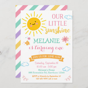 Vous êtes mon invitation d'anniversaire de soleil,