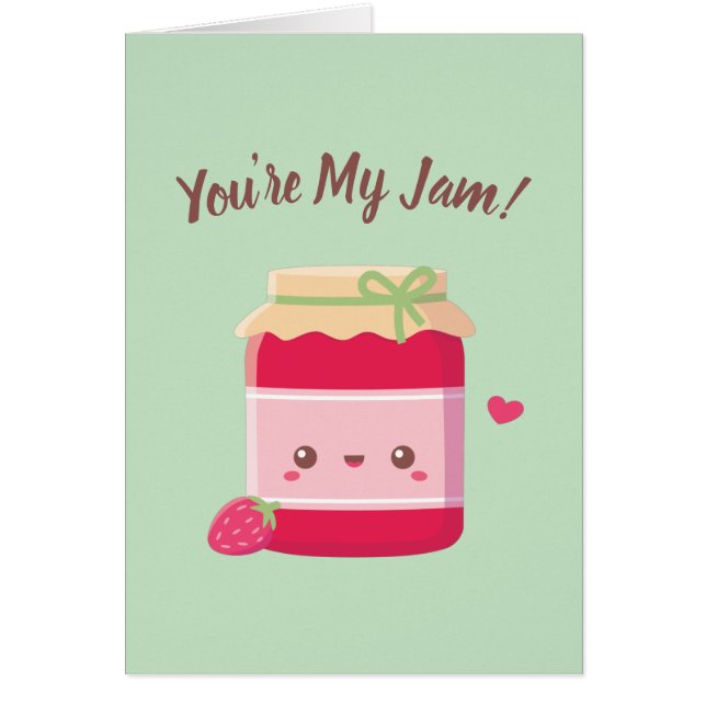 Vous Êtes Mon Jam, Jam Fraise Valentines Jour Pun (Devant)
