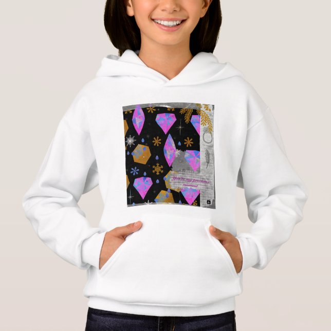 Vous êtes mon moment précieux Filles Sweat à capuc (Devant)