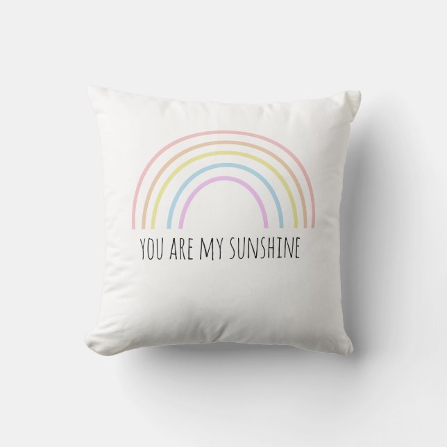 Vous êtes mon soleil arc-en-ciel Coussin de jet (Recto)