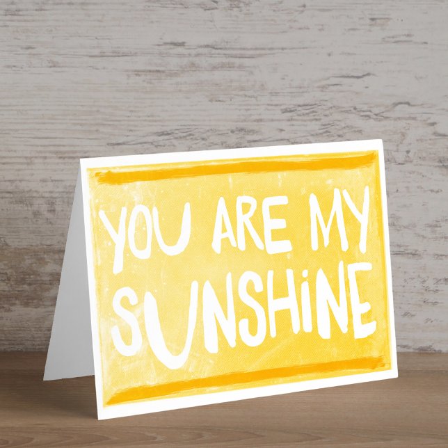 Vous Êtes Mon Soleil | Carte de voeux (Créateur téléchargé)