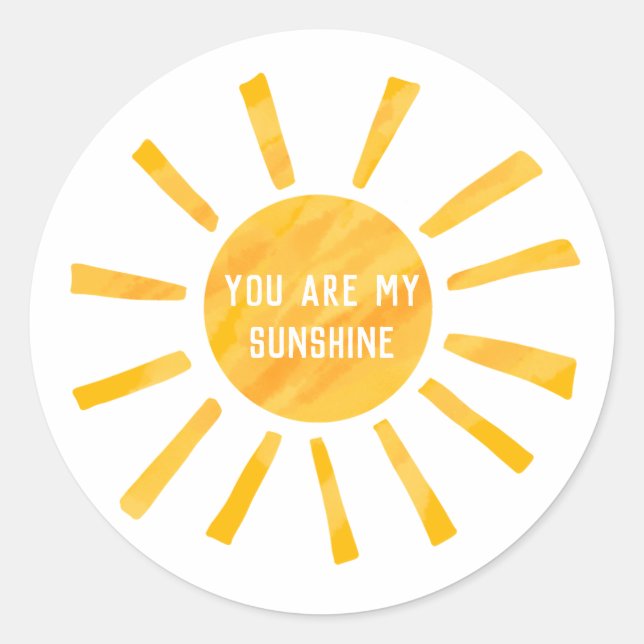 Vous Êtes Mon Sticker Sunshine (Devant)
