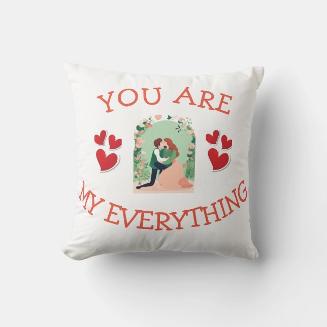 Vous êtes mon tout Coussin amour design (Recto)