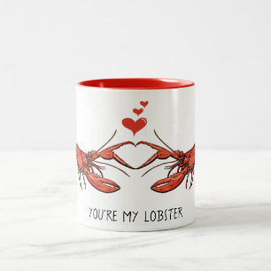 Vous êtes My Lobster Love Romance VDay Red Mug