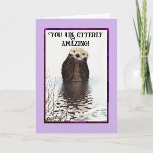 Vous êtes Otterly Extraordinaire Cute Otter Merci