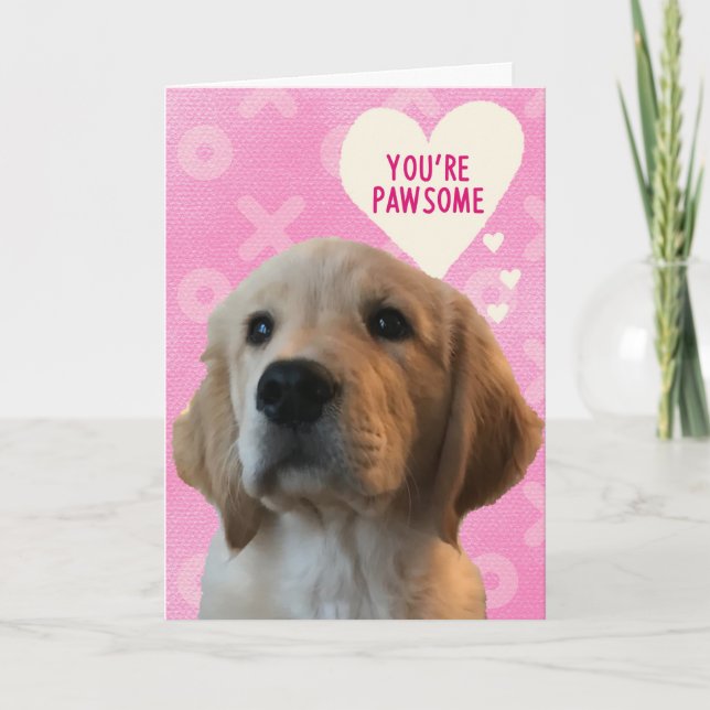 Vous êtes PAWSOME Carte de la Saint-Valentin Amour (Devant)