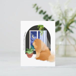 VOUS ÊTES QUELQUE PART LÀ-bas Carte postale Chow