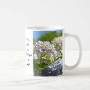 Vous êtes si Beau pour Moi ! mug Hydrangeas`
