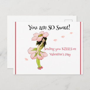 VOUS ÊTES SI SUCRÉ ! CARTE POSTALE VALENTINE VIN