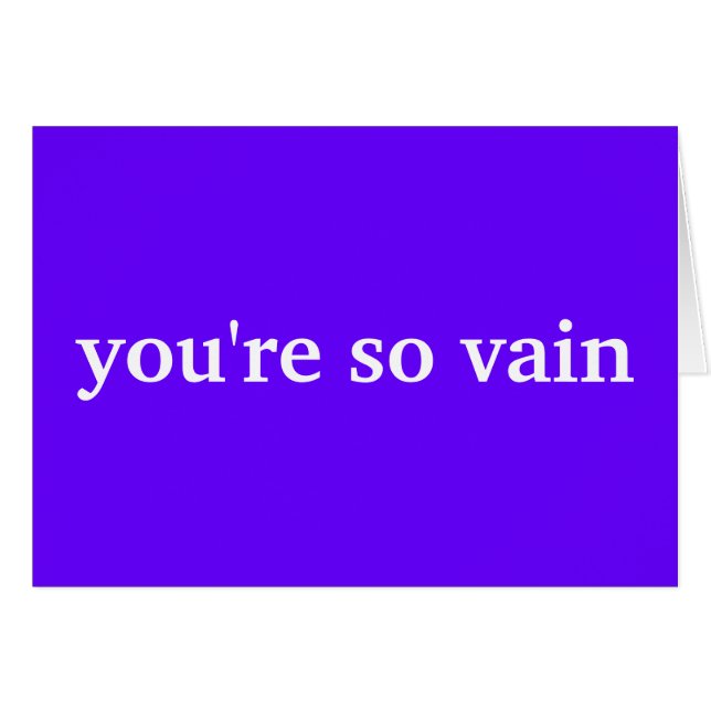 vous êtes si vains (Devant Horizontal)