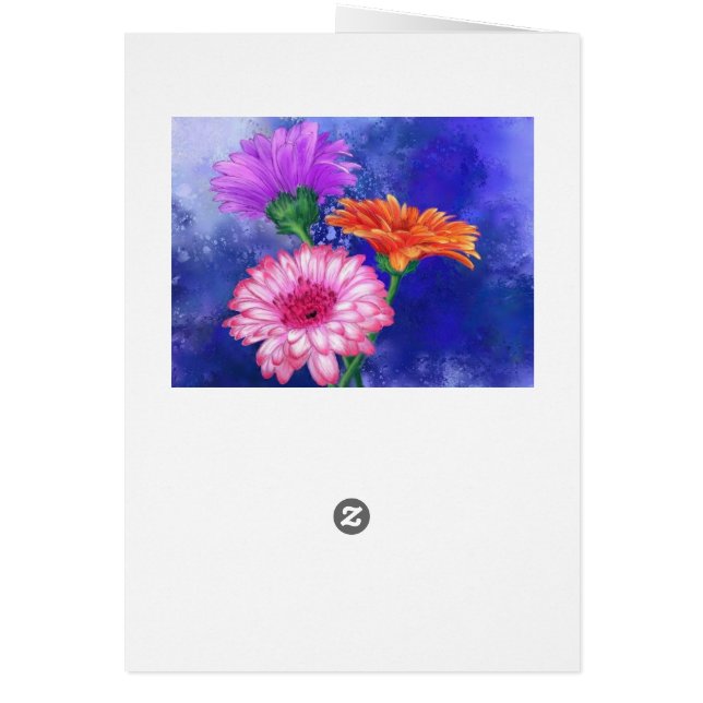 Vous Êtes Spécial Carte Trois Couleurs Gerberas (Dos)