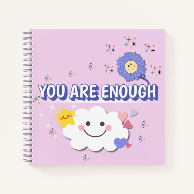 Vous Êtes Suffisamment Carnet Spiral - Mignonne Co (Devant)