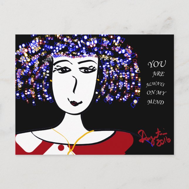 VOUS ÊTES TOUJOURS DANS MON ESPRIT - CARTE POSTALE (Devant)
