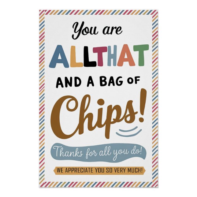 Vous êtes tous cela et un sac de chips Poster (Devant)