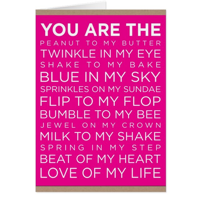 "VOUS" ÊTES "TOUT" DE TOUTES LES FAÇONS "POUR MOI" (Devant)