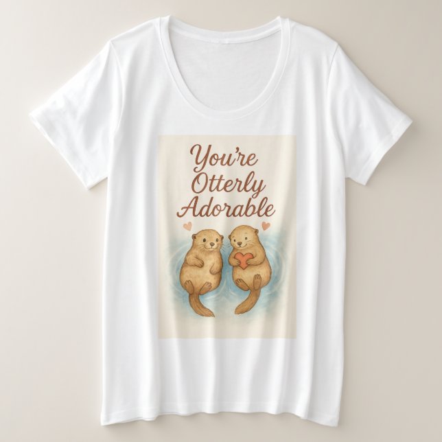Vous êtes tout simplement adorable – Loutres aquar (Design devant)