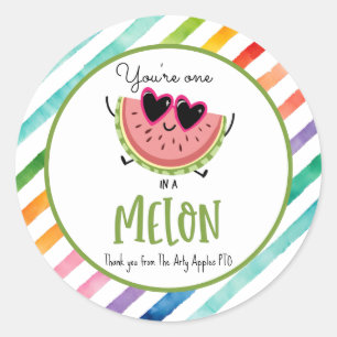 Vous êtes un dans un melon étiquettes cadeaux de f