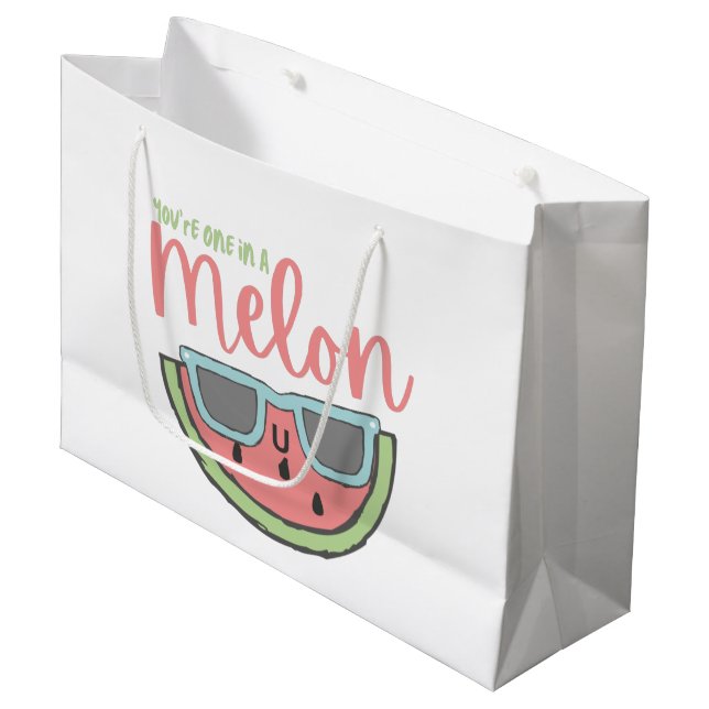 Vous êtes un dans un sac cadeau Melon (Devant Angle)
