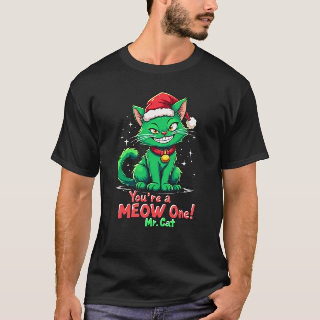 Vous êtes un Meow One Mr Cat T-Shirt (Devant)