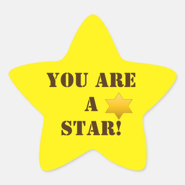 Vous êtes un Sticker d'encouragement STAR (Devant)