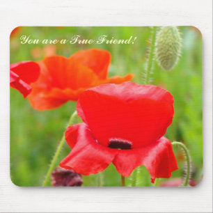 Vous êtes un véritable ami ! tapis de souris Fleur