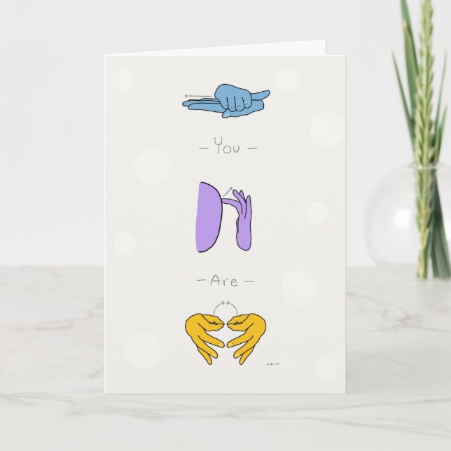 Vous êtes une carte de devis ASL importante (Devant)