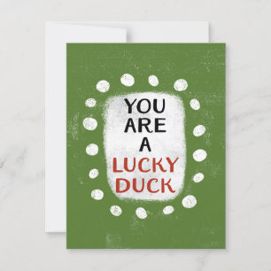 Vous Êtes Une Carte De Voeux Chanceuse