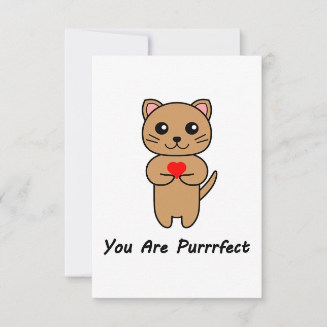 Vous Êtes une Carte Purrrparfaite (Devant)