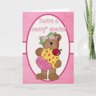 Vous êtes une carte spéciale Cupcake Valentine Bea