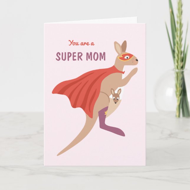 Vous êtes une super maman - carte drôle de fête de (Devant)