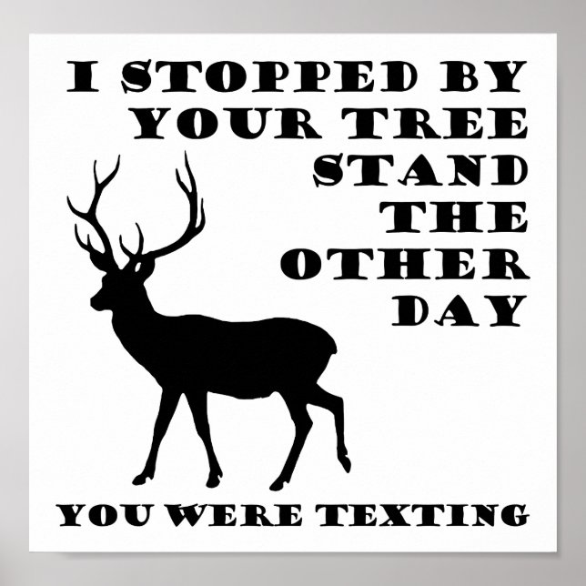Vous Étiez En Train De Texter Affiche De Chasse Dr (Devant)