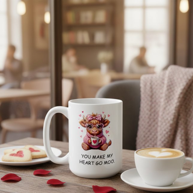 Vous faites battre mon cœur comme un vache Mug drô (Créateur téléchargé)
