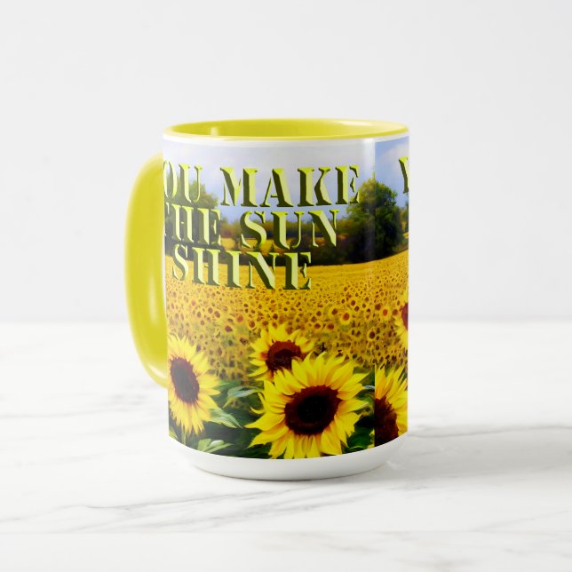 Vous Faites Briller Mon Soleil, Mug De Café (Devant gauche)