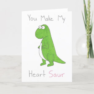 Vous Faites De Mon Coeur Une Carte Pliante Dinosau
