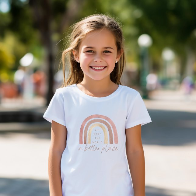 Vous Faites Du Monde Un Meilleur Endroit T-shirt (Empower a special child with this, "You make the world a better place" t-shirt! Matching collection!)