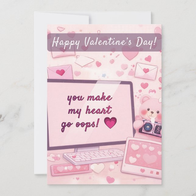 vous faites faire oups à mon cœur ! 💗 Carte de la (Devant)